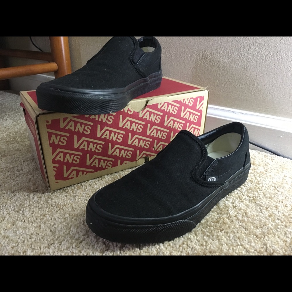 Black Slip-On Vans